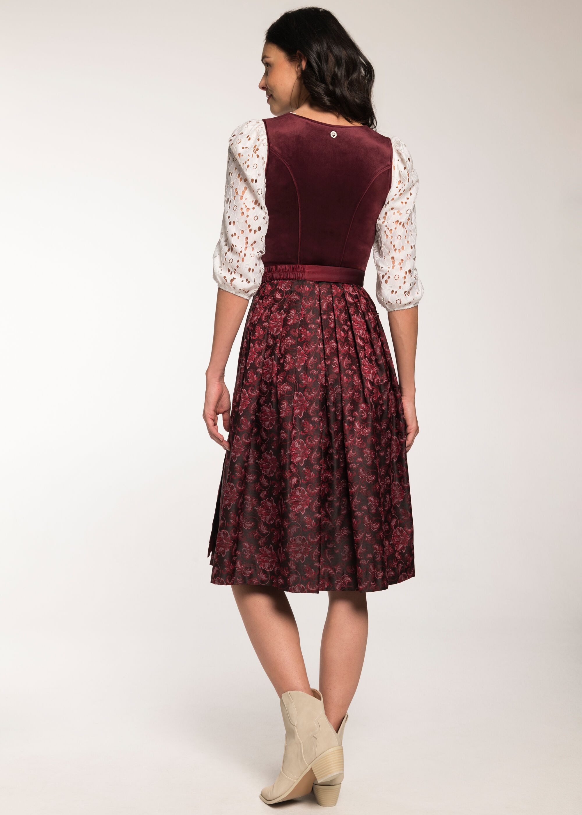 Spieth & Wensky Dirndl Genua (1-tlg) mit eleganter Gürtelschließe