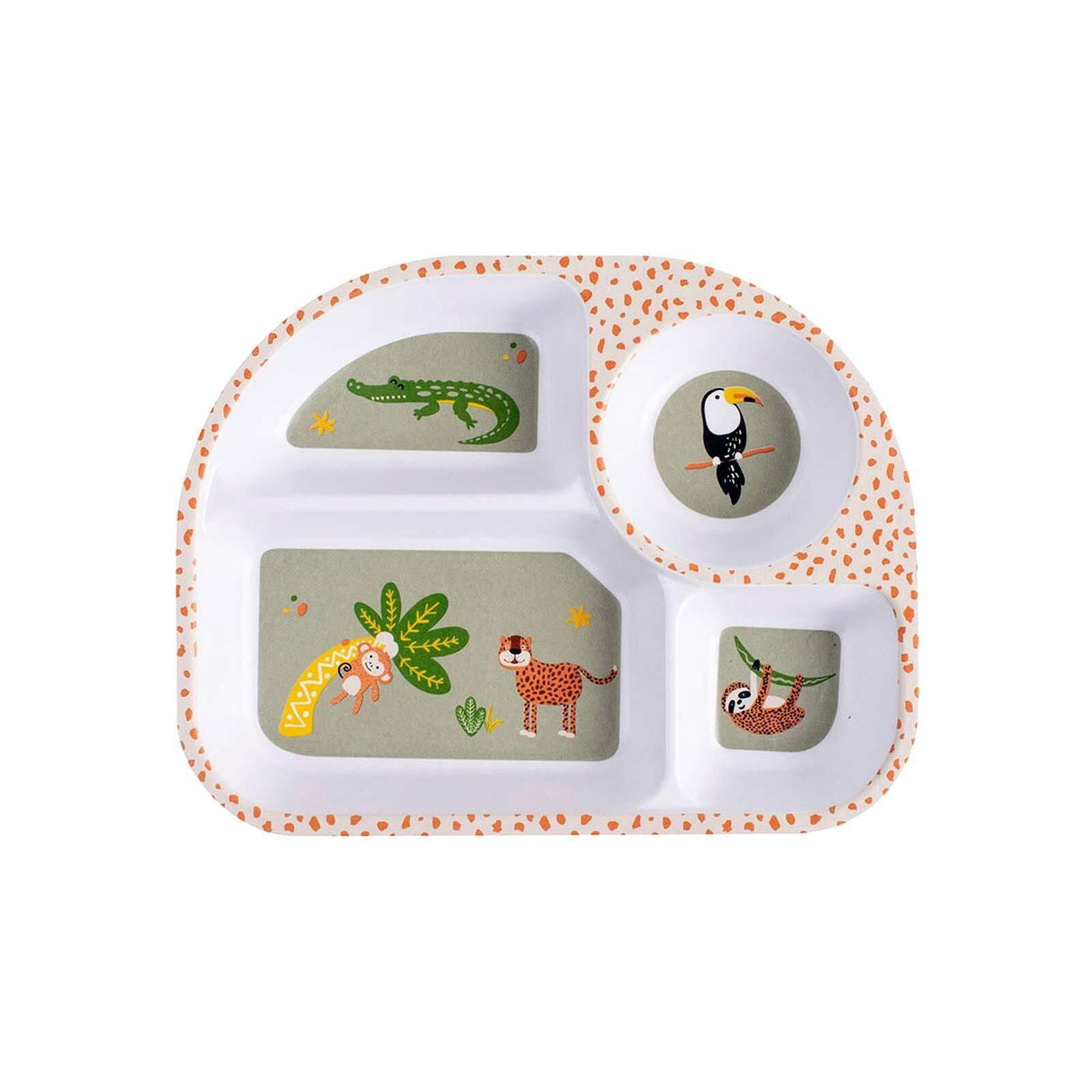 Ladelle Teller Jungle Kinder Esslernteller 21 St) 27 x (1 x cm, 2,7