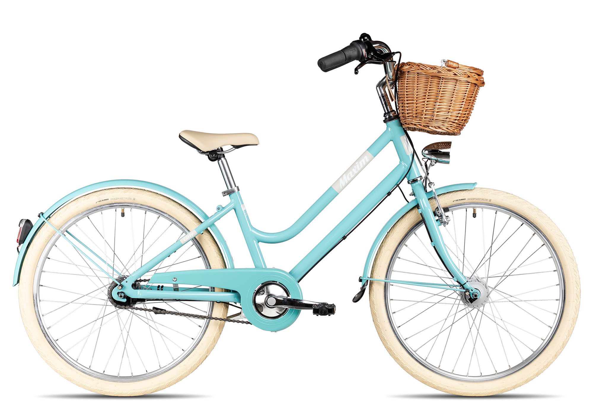 Maxim Kinderfahrrad Girly 24 7 Wave, 7 Gang Shimano Nexus 7 Rücktritt Schaltwerk, Nabenschaltung Rücktritt, Nabenschaltung Rücktritt blau