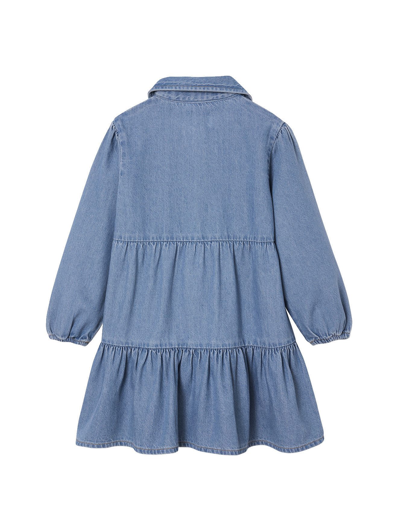 vertbaudet Minikleid Mädchen Kleid aus Light-Denim