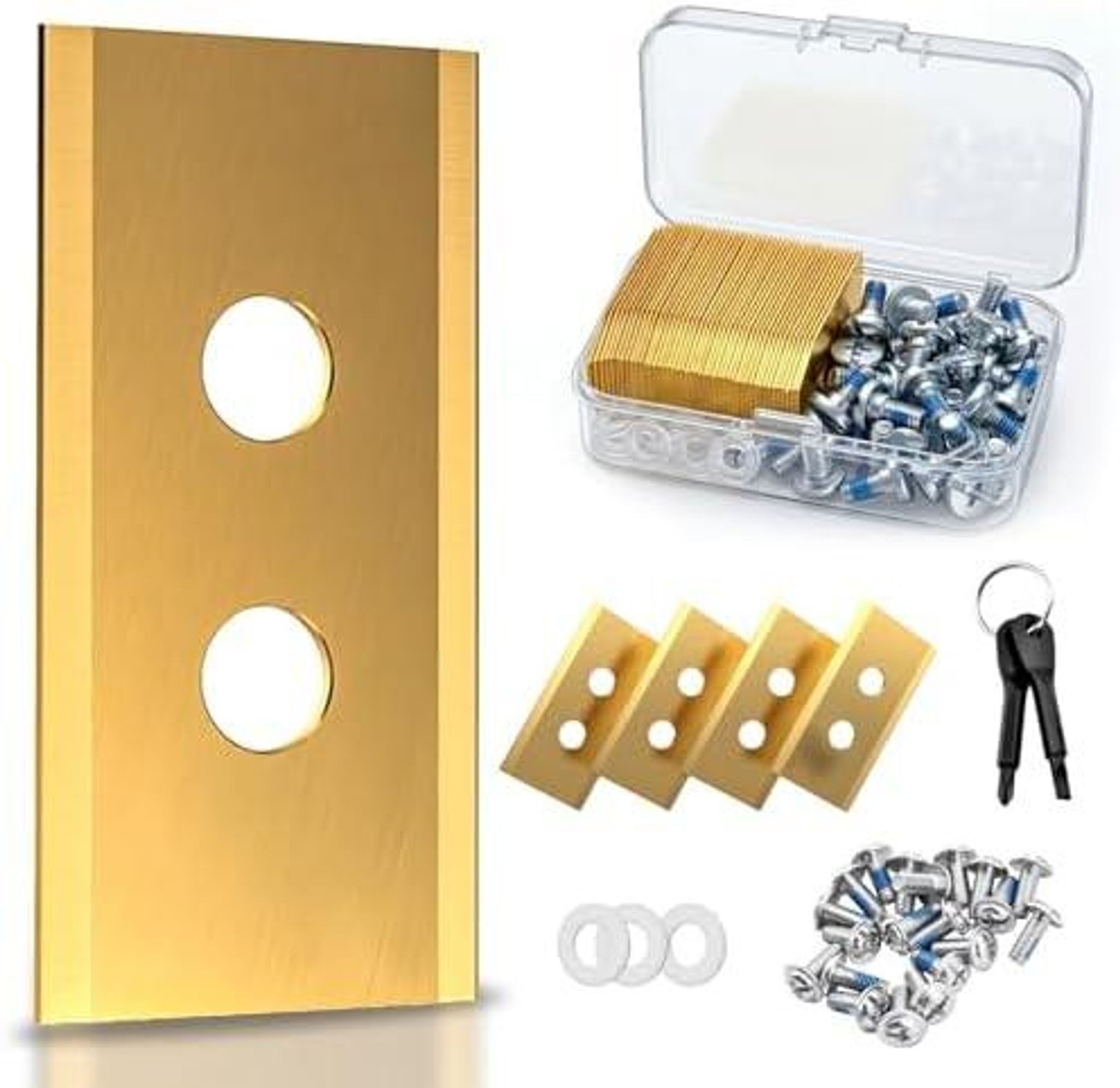 FELIXLEO Akkurasenmäher 144 Stück Ersatzmesser für Rasenmäher LUBA Luba Mini Yuka Mini AWD