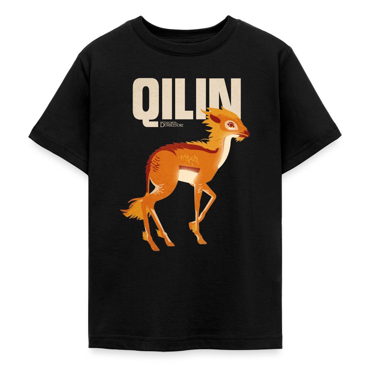 T-Shirt Phantastische Tierwesen 3 Qilin Einhorn Teenager T-Shirt