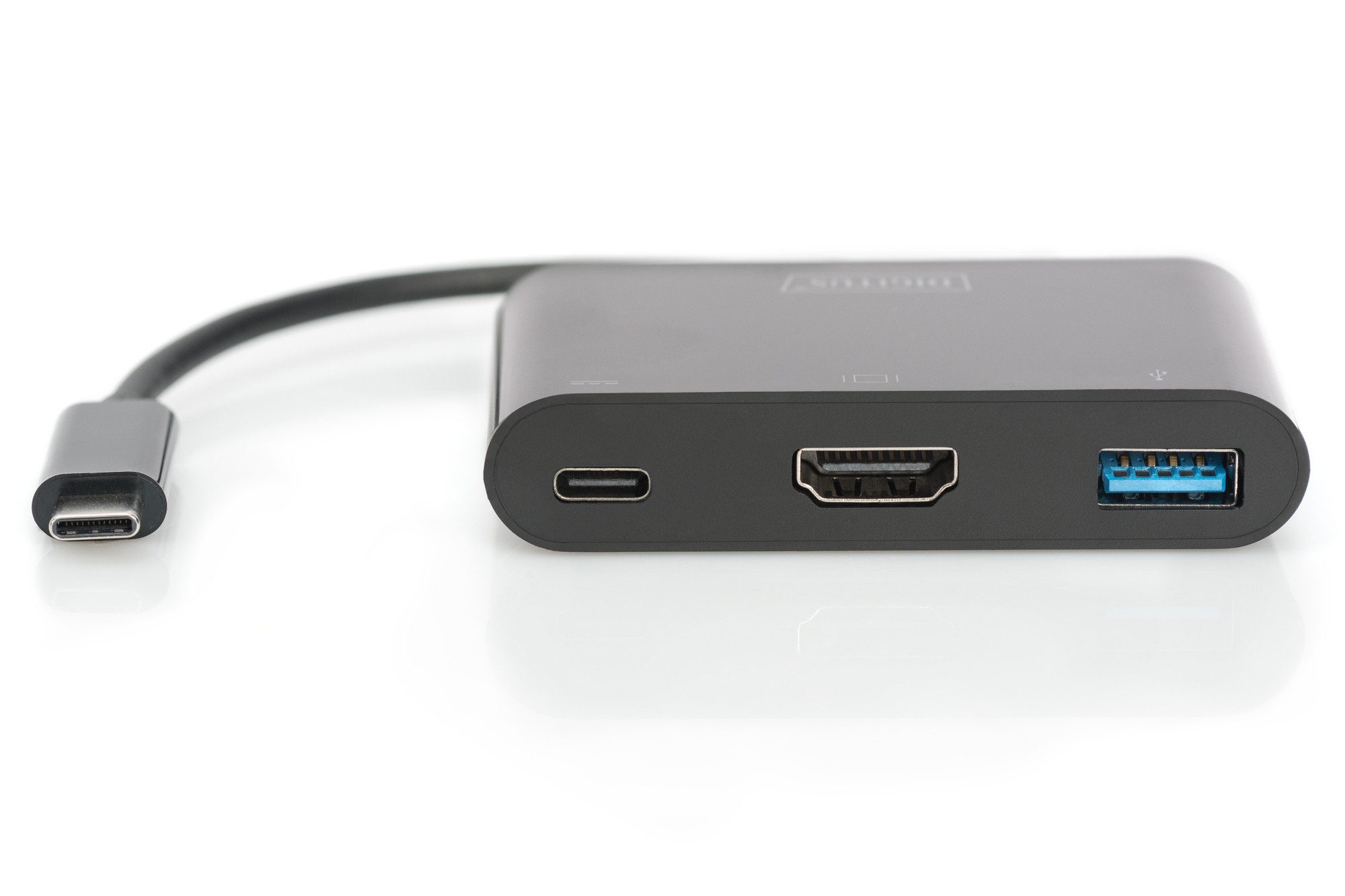 ASSMANN DIGITUS USB Type-C HDMI 3-Port Adapter HDMI USB-C (PD) USB 3.0 Computer-Kabel
