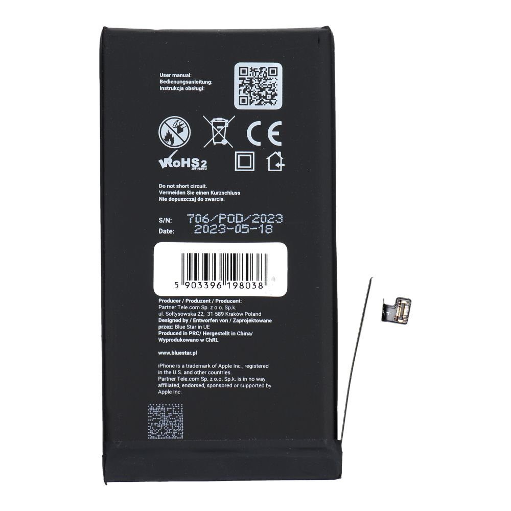 BlueStar Akku kompatibel mit iPhone 12/12 Pro 2815 mAh Blue Star HQ Smartphone-Akku – Bild 2 von 5