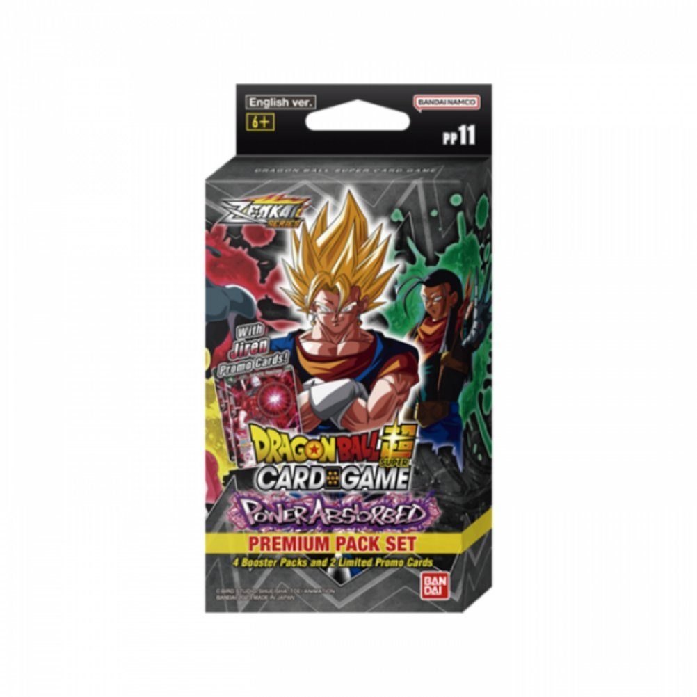 Bandai Sammelkarte Dragon Ball Super Card Game - Premium Pack PP11 BT20, Zenkai Series Set 03 - Power Absorbed (englisch) - 4 Boosterpacks