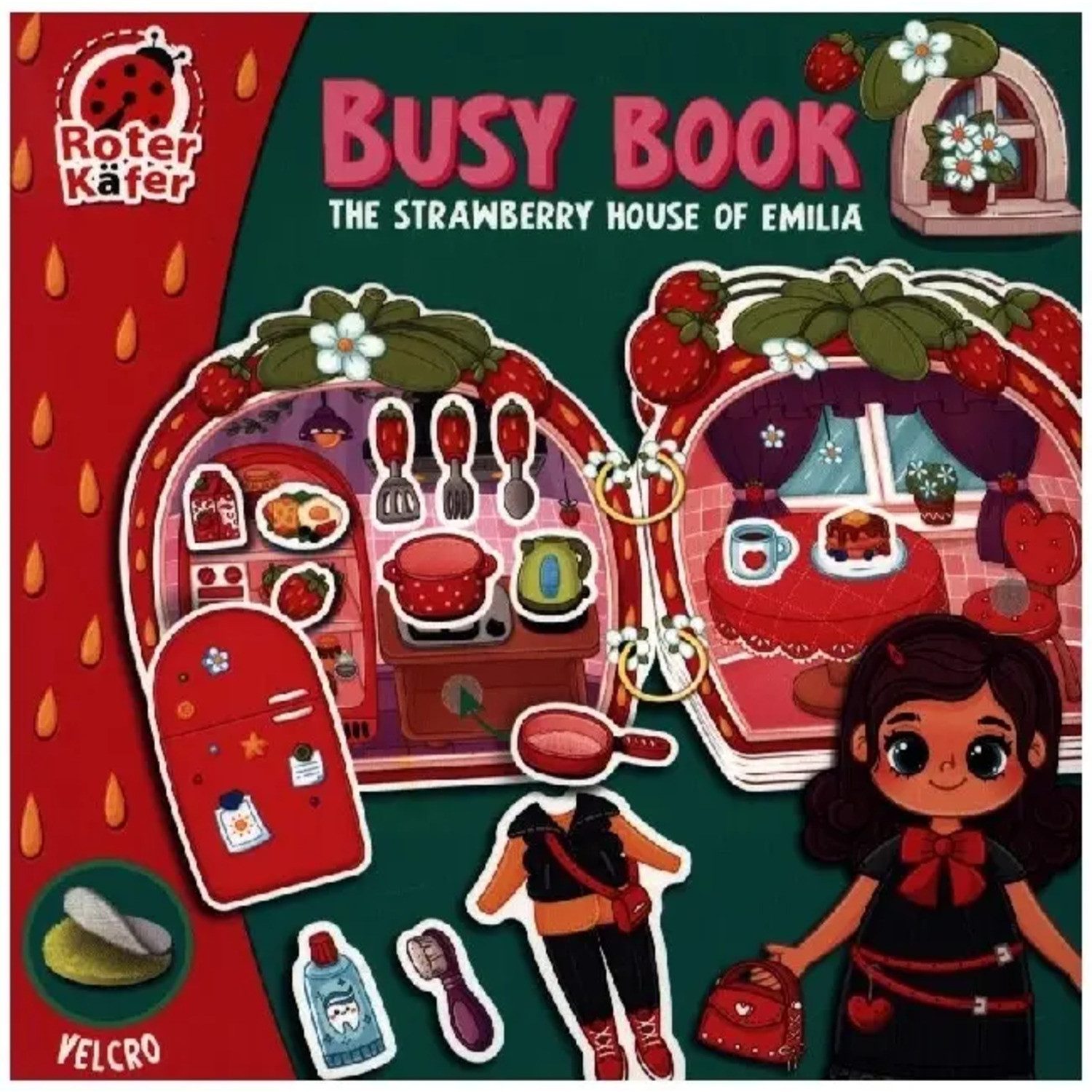 Käfer Spiel Lernspiel Roter Käfer Busy Book mit Klettverschluss Emilias...