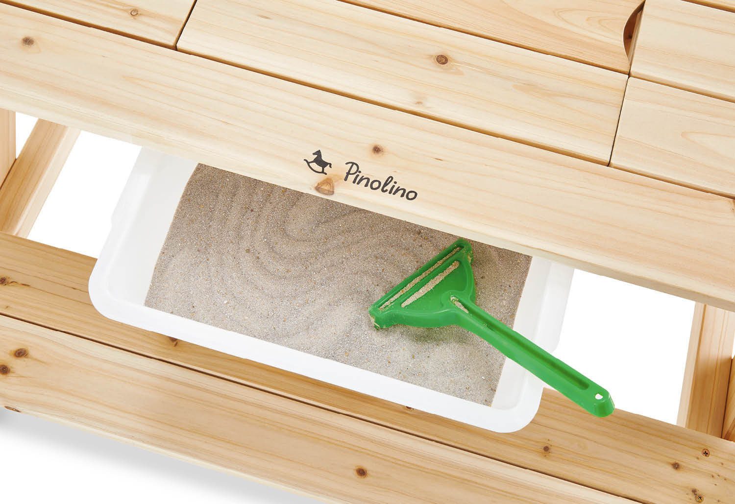 Pinolino® Kindersitzgruppe Spieltisch Knut, natur, auch passend für Spielhaus Knut