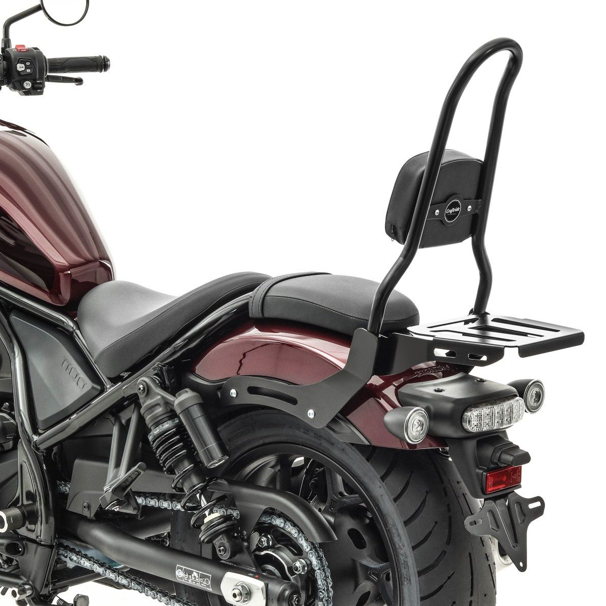 Reisetasche Sissy Bar L3 für Honda Rebel 1100 21-25 mit Gepäckträger schwarz