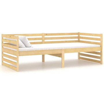 vidaXL Bett Tagesbett mit Matratze 90x200 cm Kiefer Massivholz