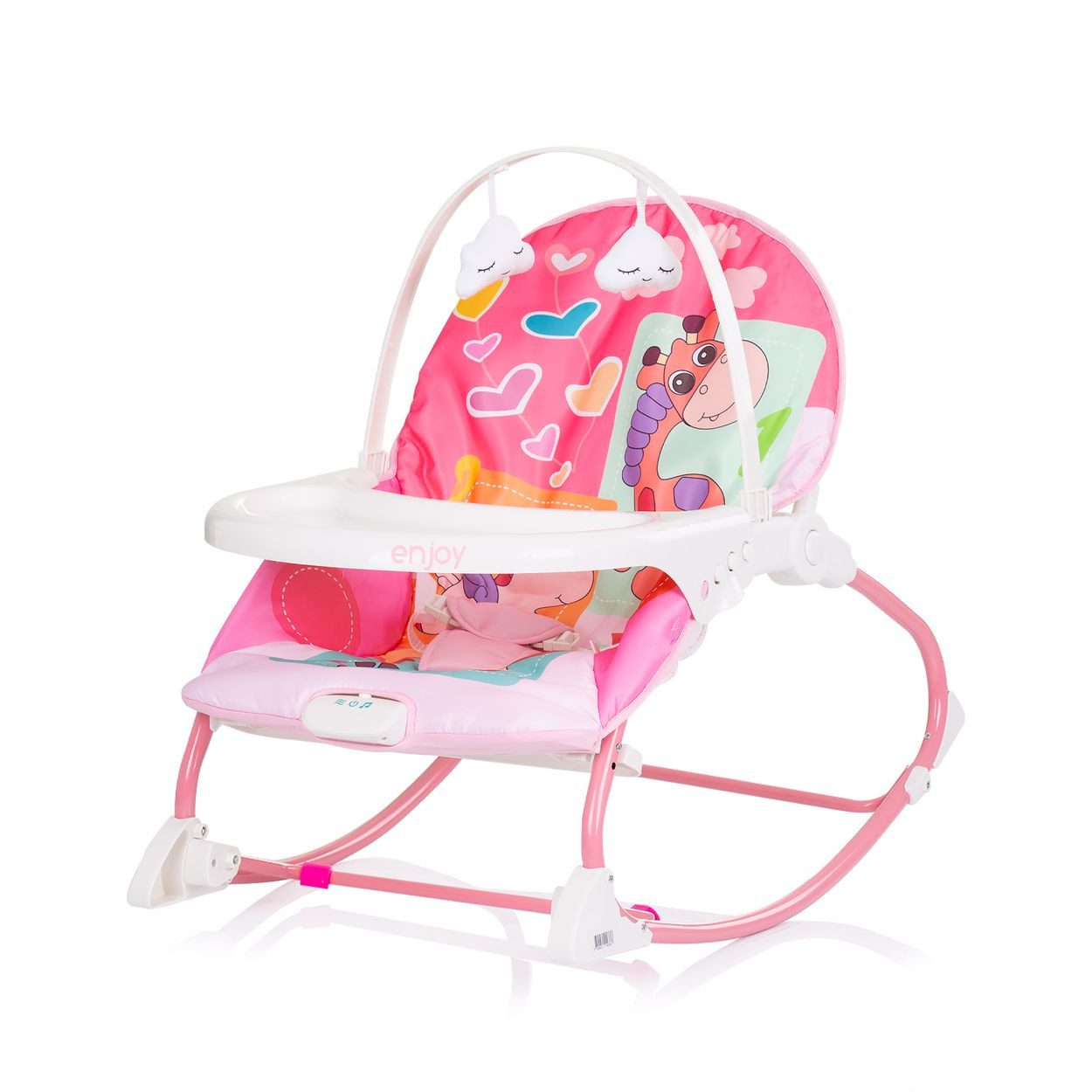 Chipolino Babywippe Babywippe Enjoy, Stuhl, Schaukelfunktion, Musikfunktion, Spielbogen