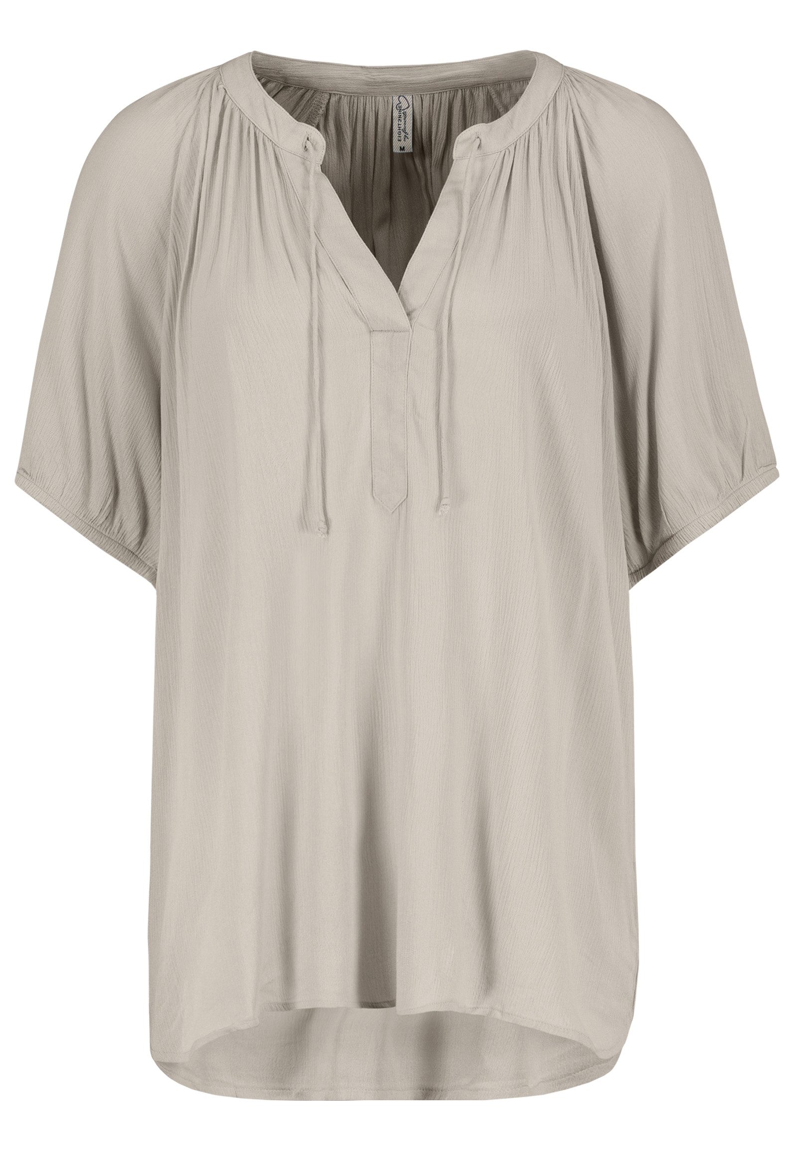 Eight2Nine Blusenshirt Elegantes Oberteil mit V-Ausschnitt und Knopfleiste günstig online kaufen