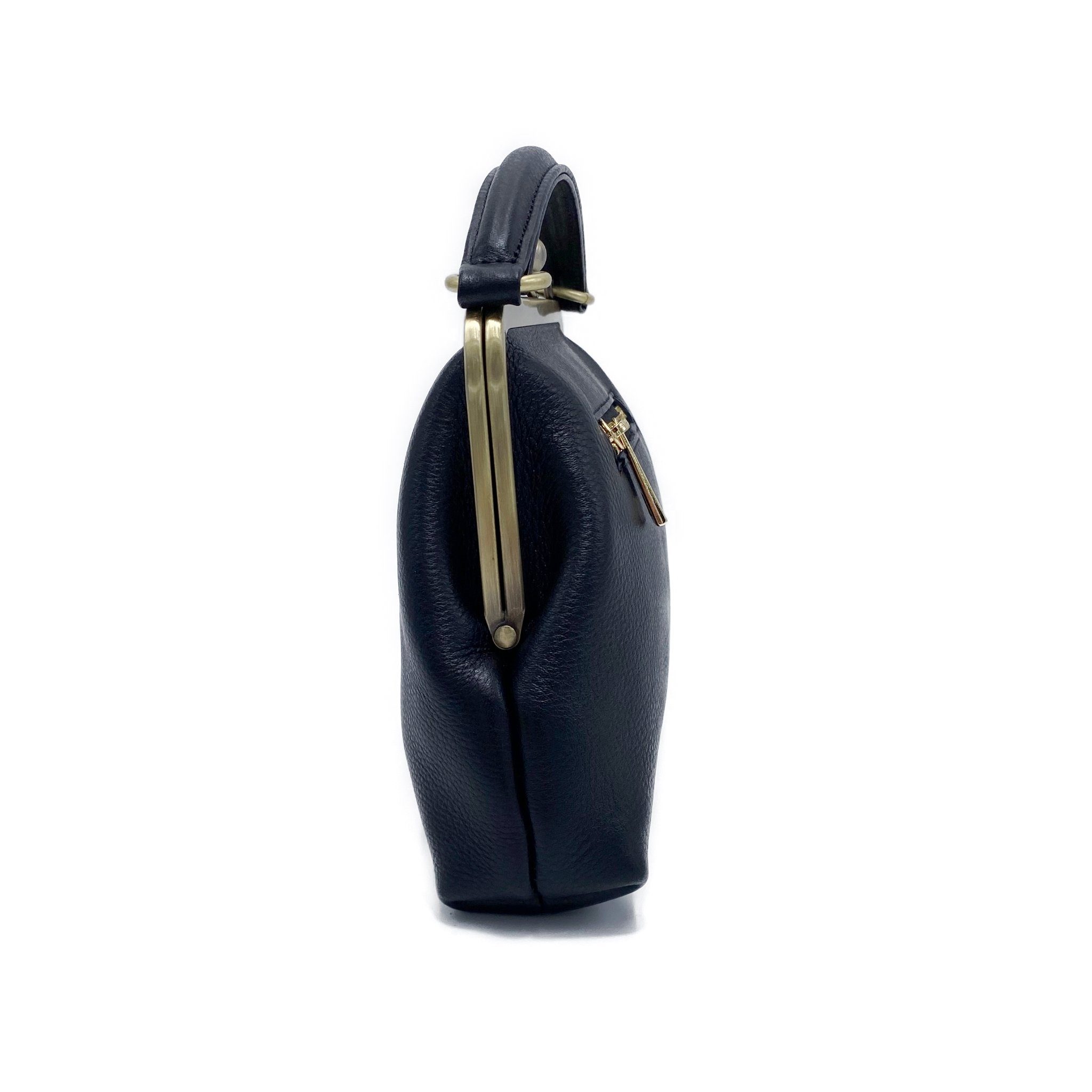 Taschenkinder Handtasche Damen Handtasche Leder "Kleine Olive", Umhängetasche, Vintage Stil., Echtleder Tasche mit Bügelverschluss