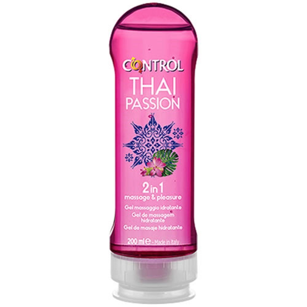 Control Gleit- und Massagegel 2-in-1 Thai Passion, Flasche mit 200ml, 1-tlg., Gleit- und Massagegel mit exotischem Duft