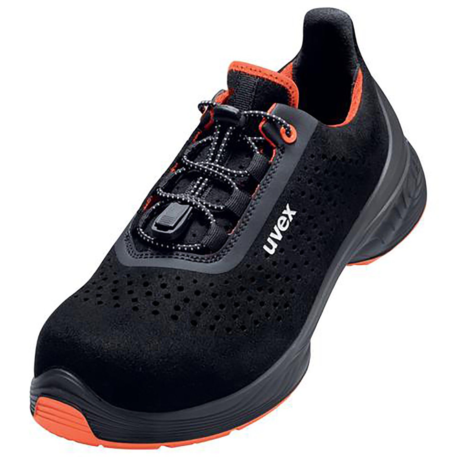 1 G2 Halbschuhe S1 schwarz, rot Weite 10 Sicherheitsschuh