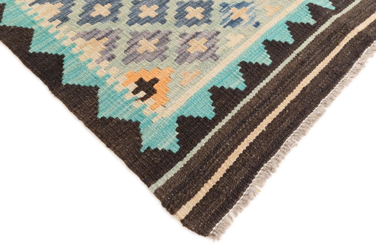 Orientteppich Kelim Afghan mm 3 Trading, Höhe: 90x107 Handgewebter rechteckig, Nain Orientteppich