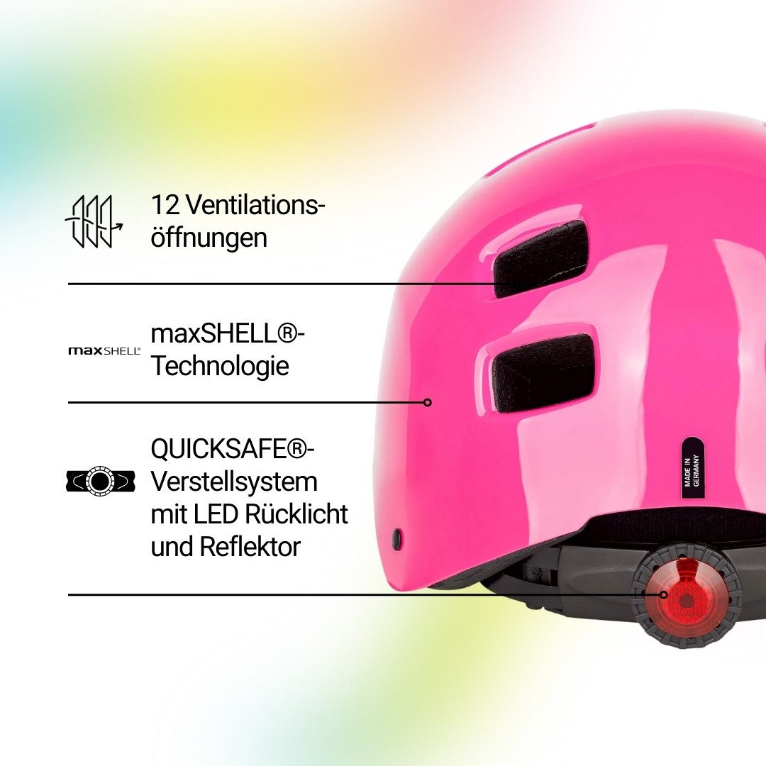 KED Kinderhelm 5Forty Jugend Helm, Skate-Bike-Helm Mit QUICKSAFE Verstellsystem