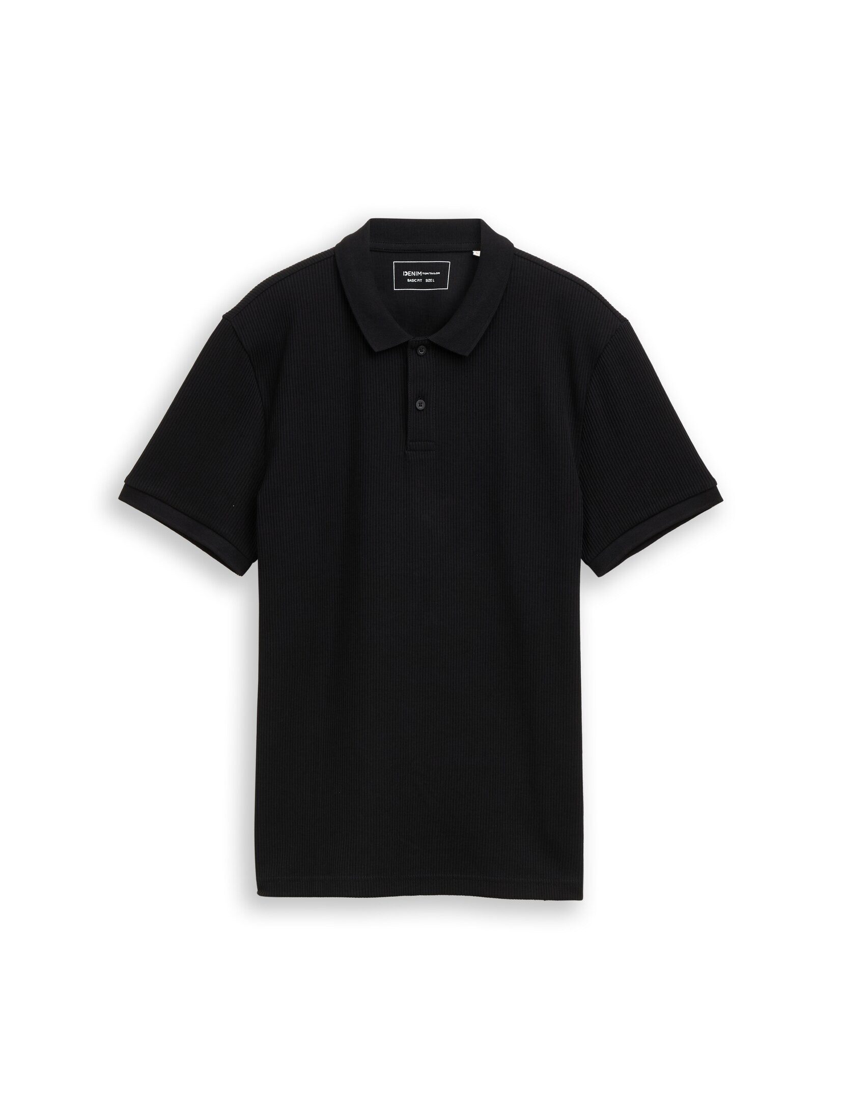 TOM TAILOR Denim Poloshirt Poloshirts Poloshirt mit Rippstruktur
