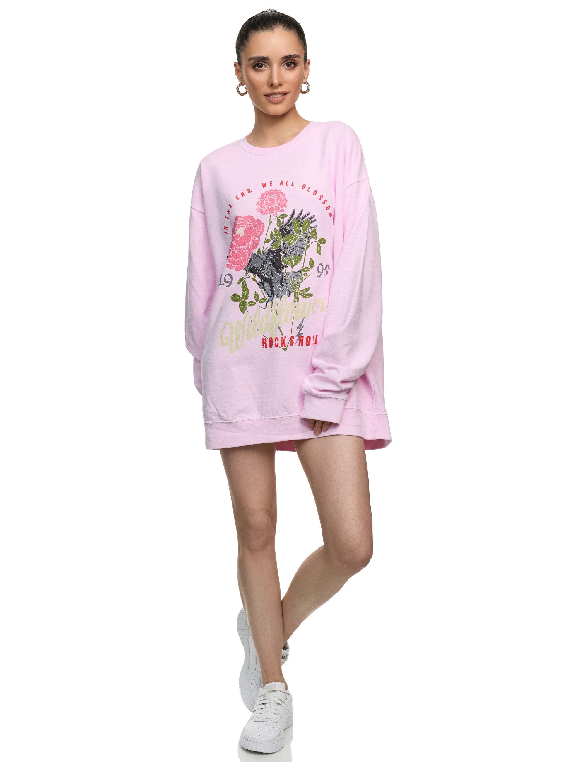Worldclassca Sweatshirt Worldclassca Oversized Sweatshirt WILDFLOWER günstig online kaufen