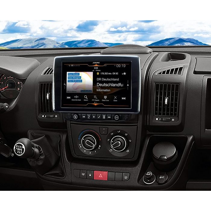 ALPINE Alpine X903D-DU Navigation Radio für Fiat Ducato 3 Peugeot Boxer 2 und Citoën Jumper 2 mit 9-Zoll-Touchscreen Stereoanlage