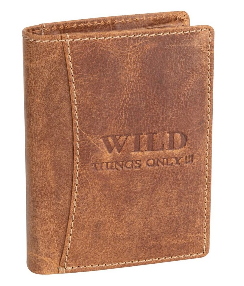 Wild Things Only !!! Geldbörse Wild Things Only !!! Leder Portemonnaie Geldbörse Herren Hochformat