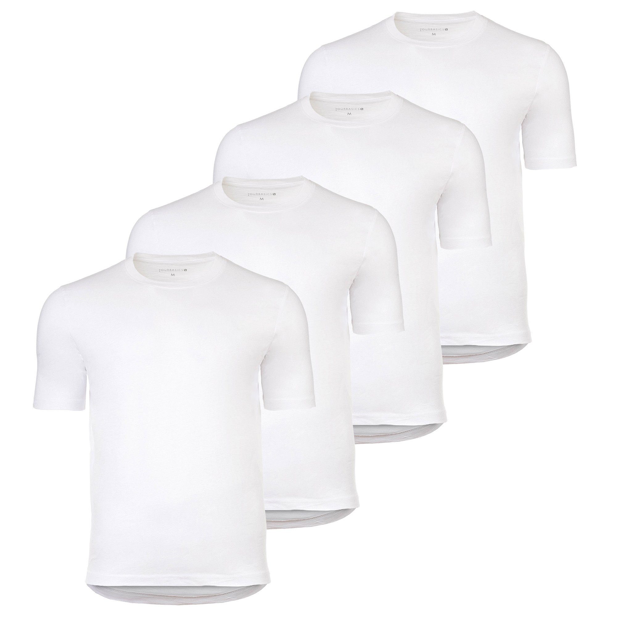 T-Shirt Herren T-Shirt 4er Pack Baumwolle