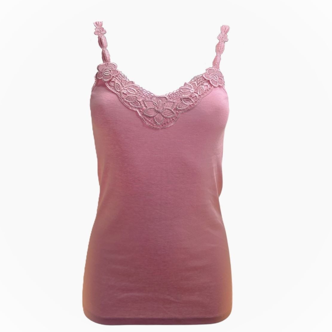 Toker Collection® Achseltop Damen Unterhemd mit elastischen Trägern im 3er Pack (Spar Packung, 3er Pack) aus reiner Baumwolle