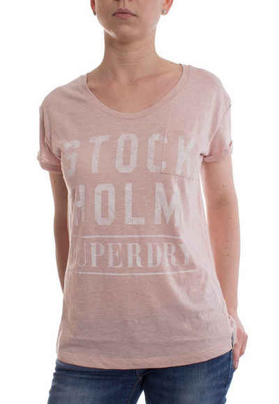Superdry T-Shirt Superdry T-Shirt Women NORDIC GRAPHIC TEE Nordic Pink