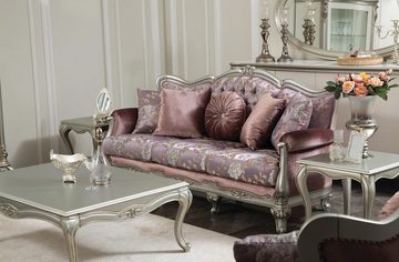 JVmoebel Wohnzimmer-Set, Luxus Sofagarnitur 3+2+1 Sitzer Couchtisch Beistelltisch Sessel Set