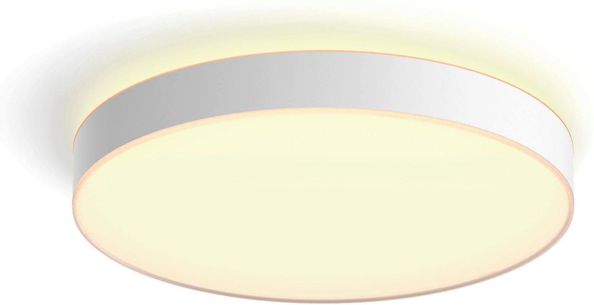 Philips Hue LED Deckenleuchte White Ambiance Enrave XL, 4750lm, schwarz, Abschaltautomatik, Bluetooth, CCT - über Fernbedienung, Dimmer, Dimmfunktion, Einschlafhilfe, Farbsteuerung, Farbwechsel, Fernbedienung, Infrarot inkl., Memory, nach Trennung vom Netz, Nachtlichtfunktion, Smart Home, Timerfunktion, Weckerfunktion, dimmbar über Fernbedienung, mehrere Helligkeitsstufen, LED fest integriert, warmweiß - kaltweiß, App- & Sprachsteuerung, Smart Home, versch. Weißtöne, Dimmschalter