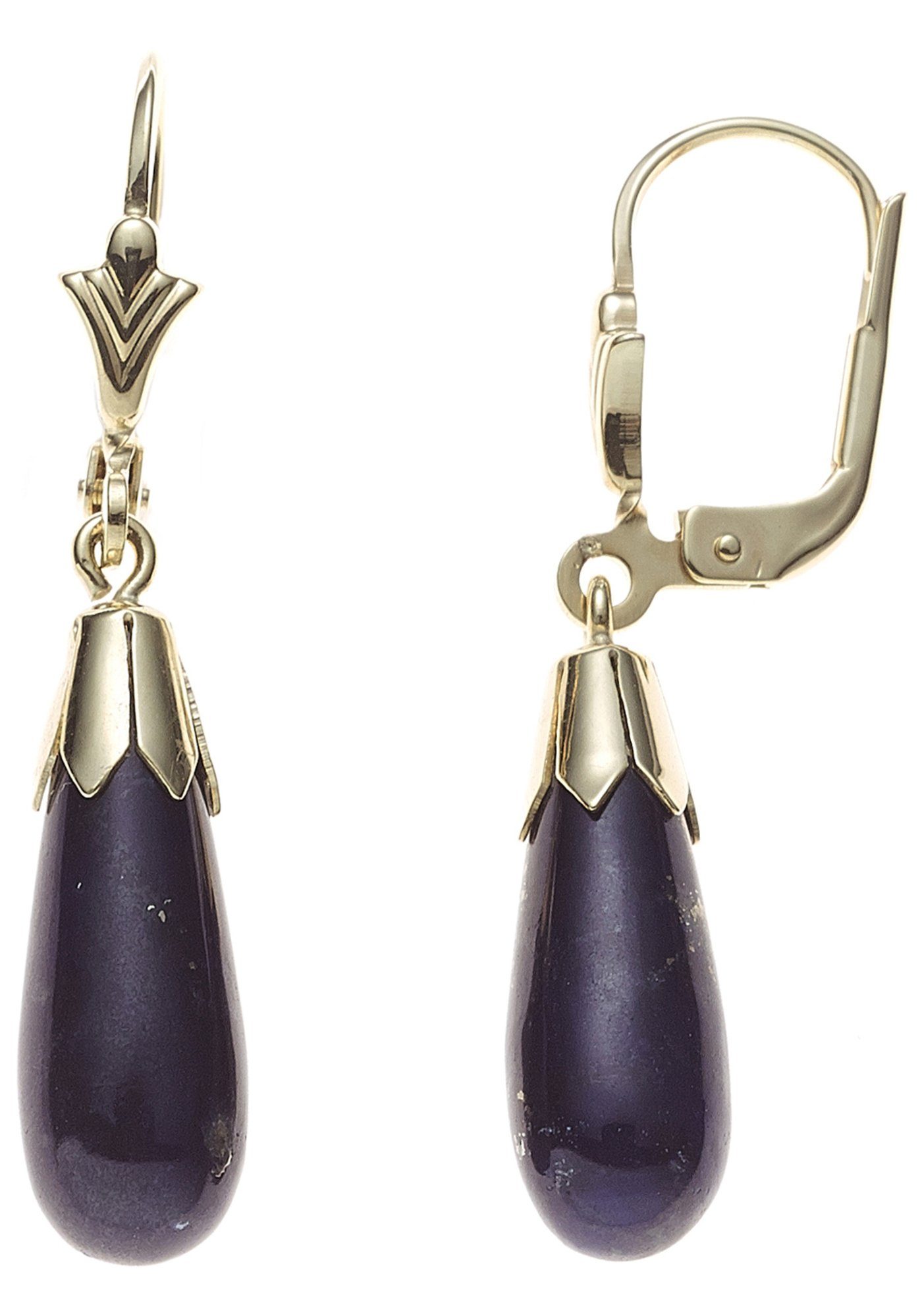 JOBO Paar Ohrhänger, Tropfen 333 Gold m...