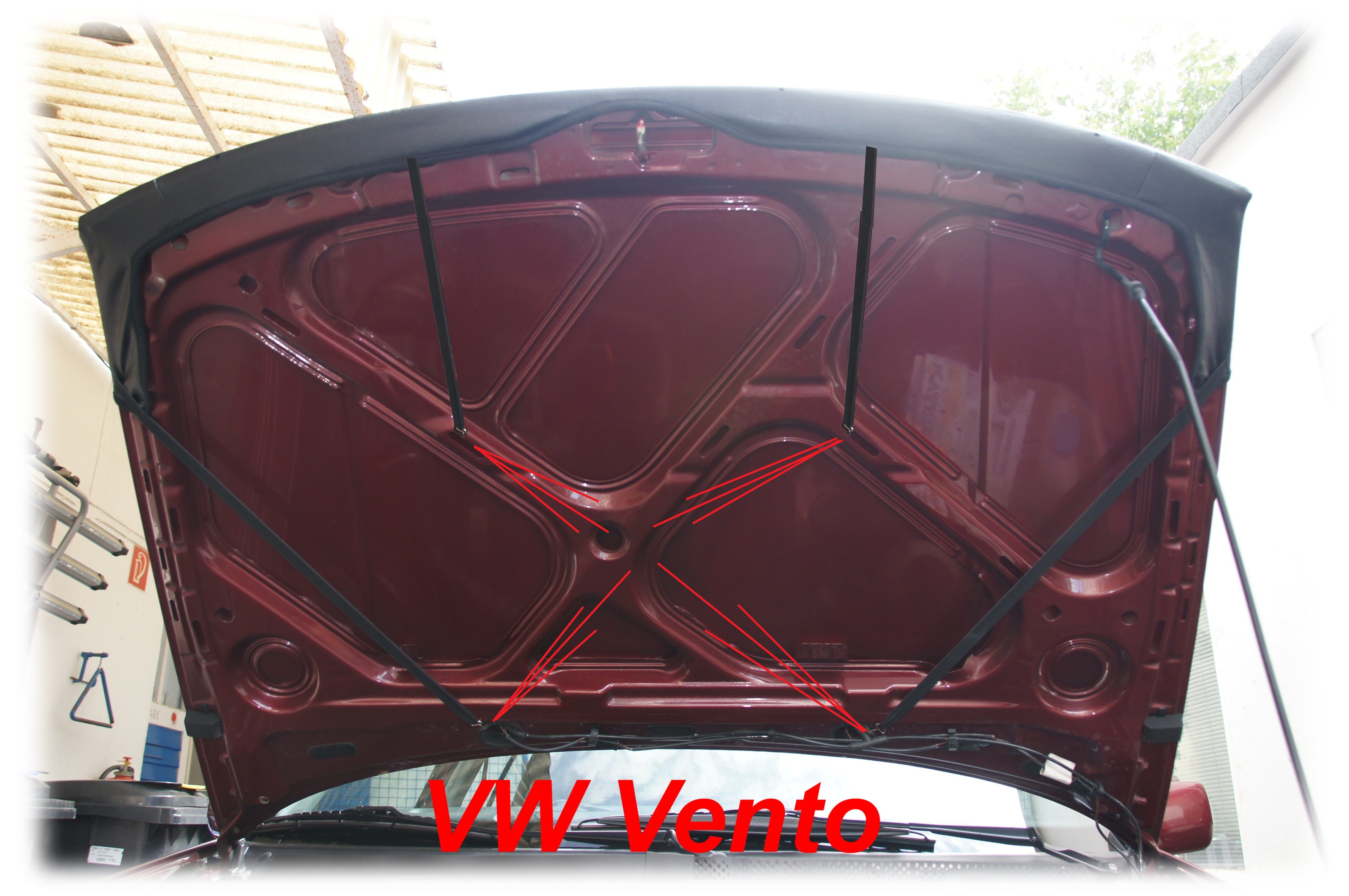 auto-bra Autoplane Steinschlagschutz für VW Volkswagen Vento Jetta 3 Haubenbra Bonnet Bra
