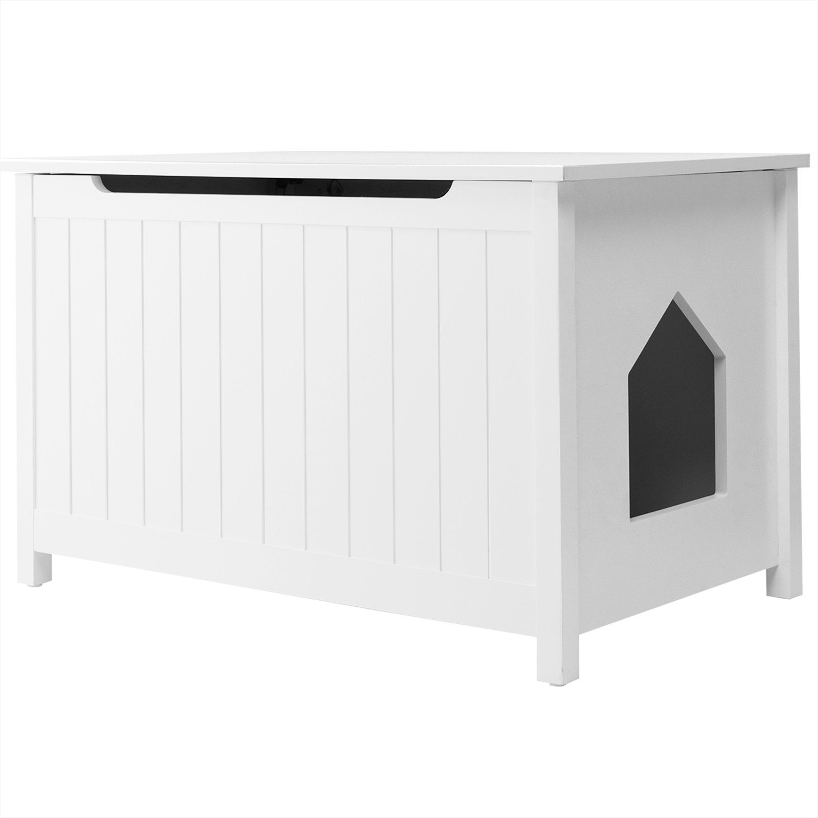 COSTWAY Tierhaus Katzenschrank, Katzenhaus, mit abnehmbarer Trennwand günstig online kaufen