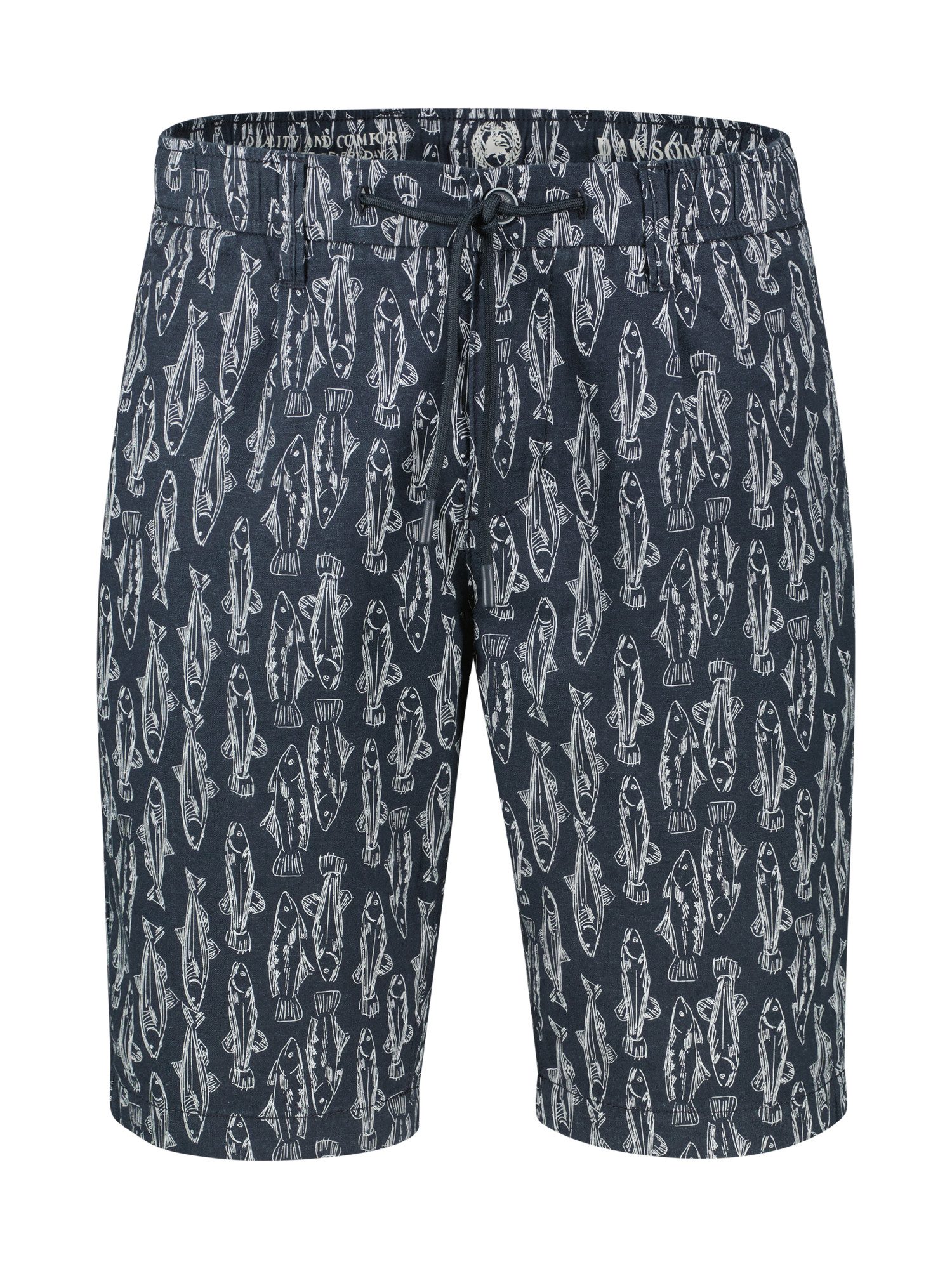 LERROS Chinoshorts Leichte Chino-Bermuda mit Print, grosse Größen
