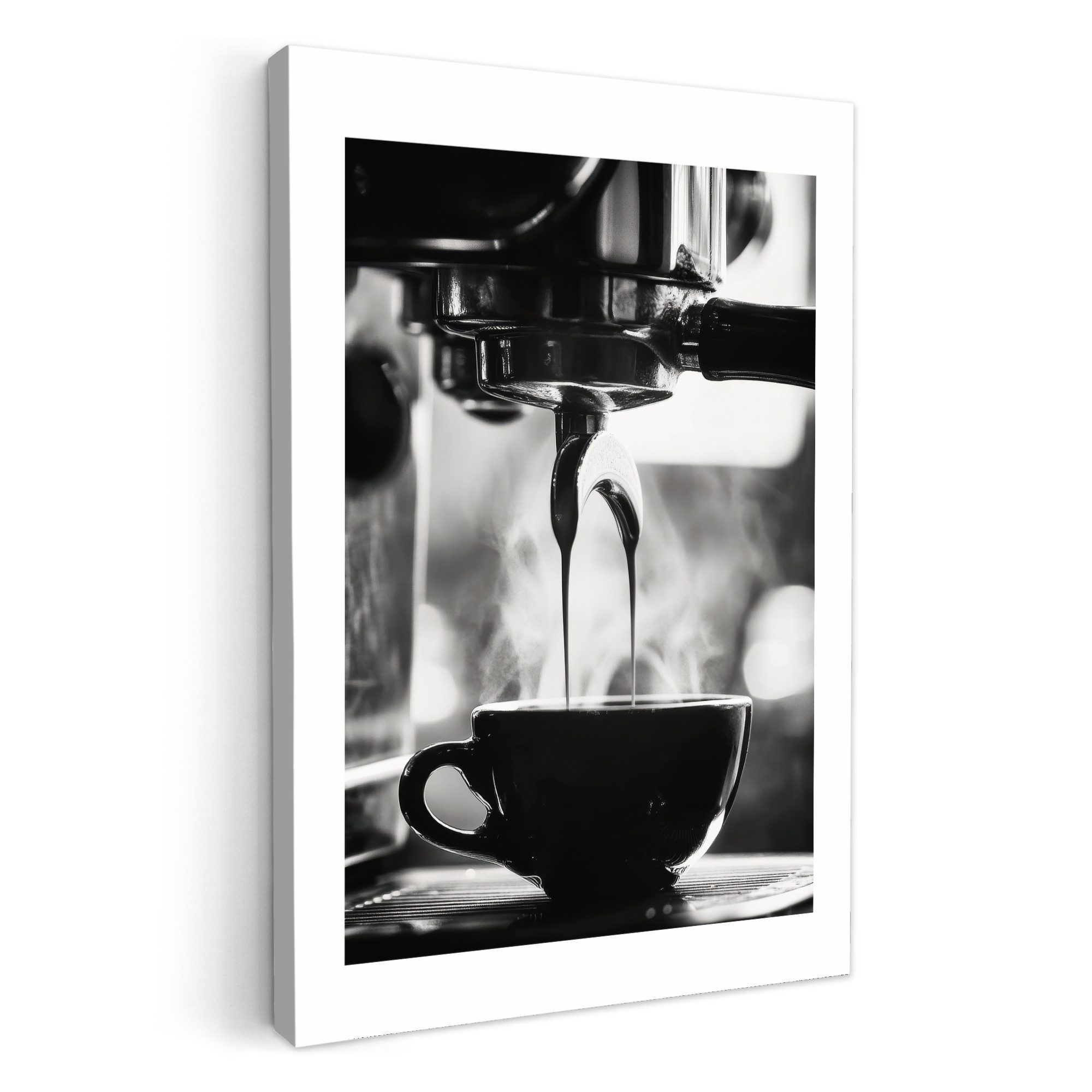 OneMillionCanvasses® Leinwandbild Kaffee - Espresso - Kaffeemaschine - Tass günstig online kaufen