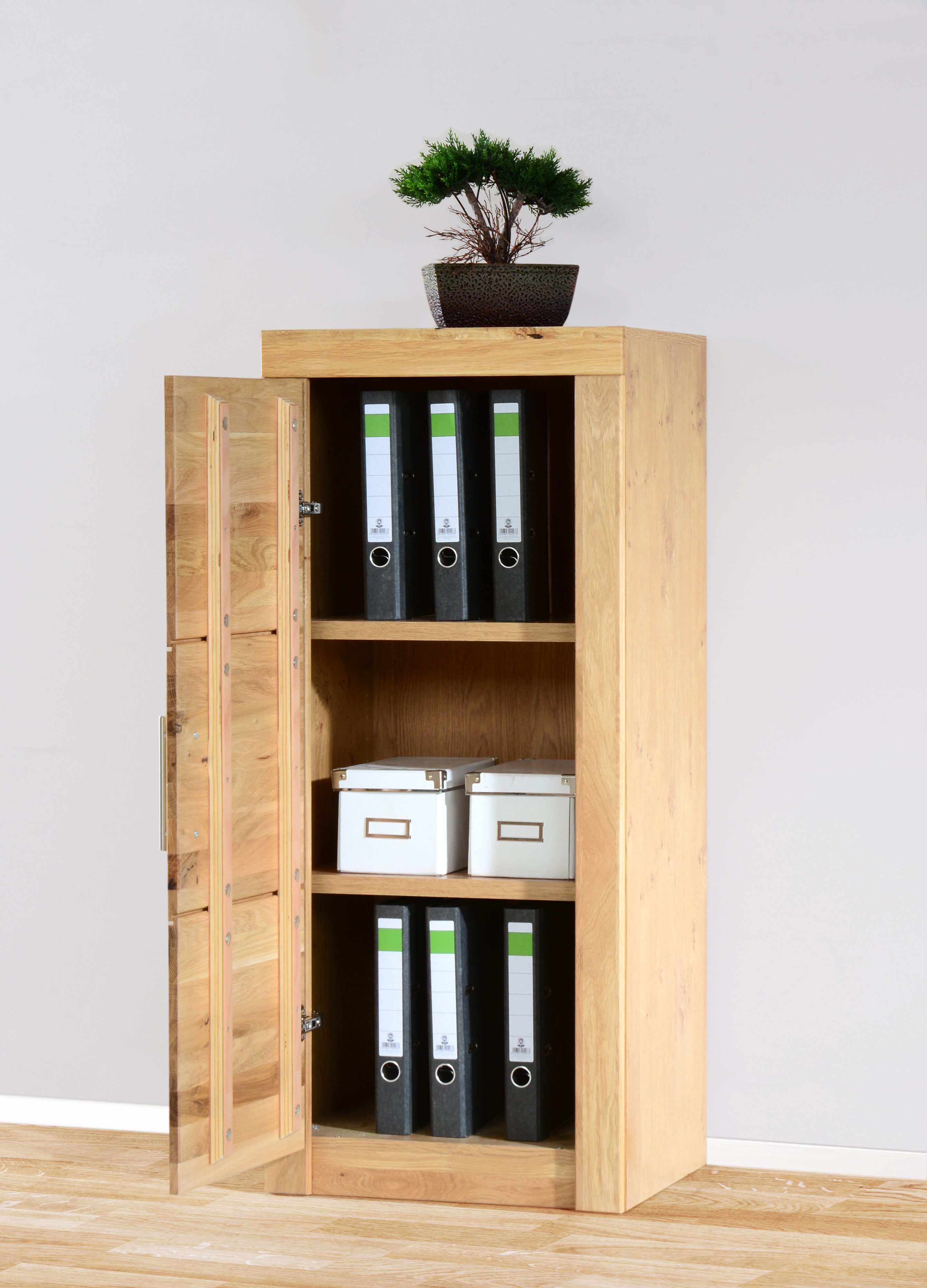 VOGL Möbelfabrik Aktenschrank Toronto in 2 Breite, 3 Fächer, teilmassiv, Höhe 119 cm, Made in Germany