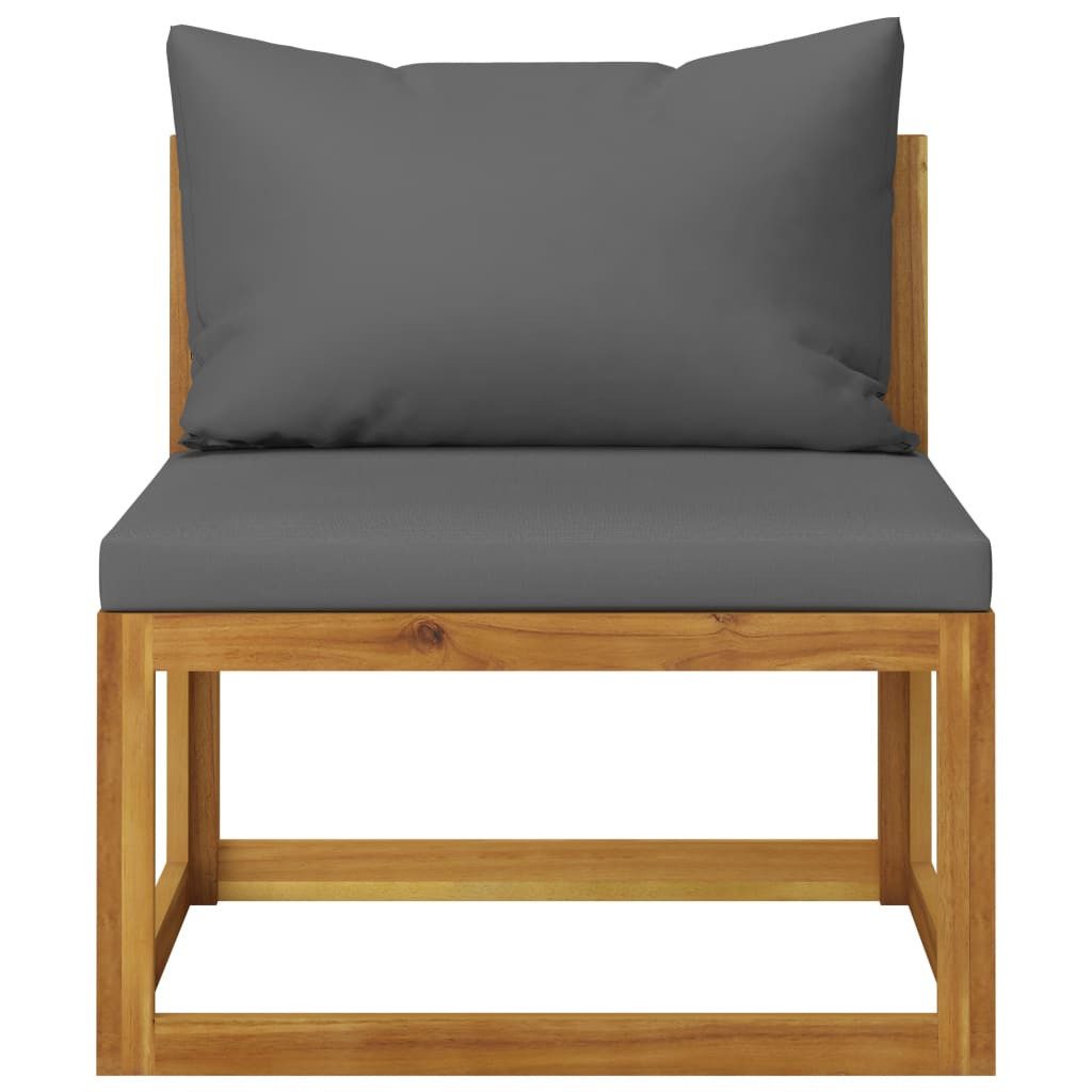 vidaXL Sofaelement 2-tlg. Sofagarnitur mit Dunkelgrauen günstig online kaufen
