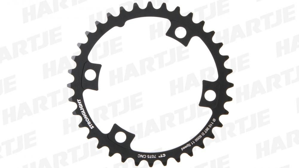 Kettenschaltung Stronglight Kettenblatt CT2 schwarz DA 9000 110MM 34Z 4L