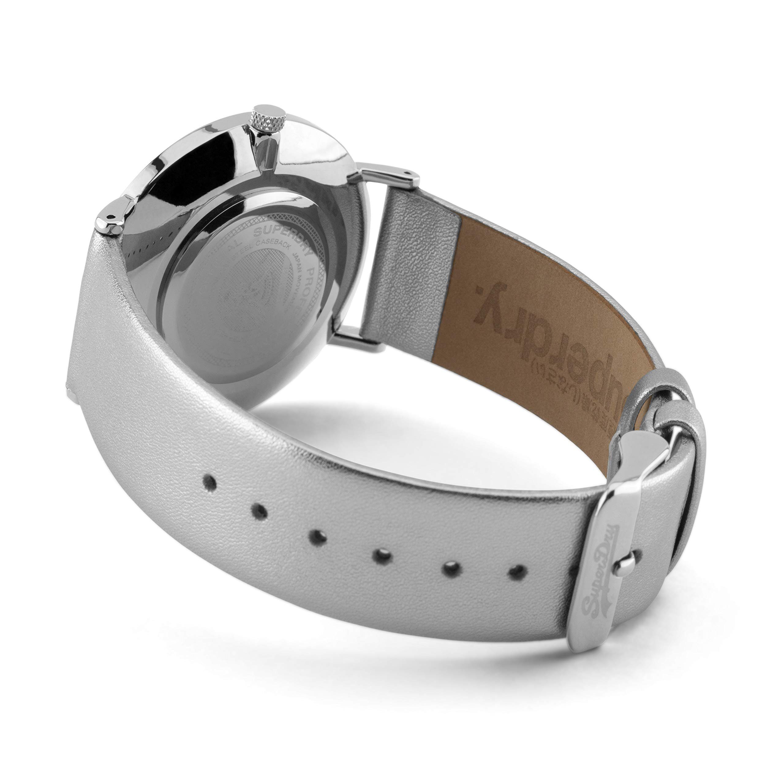 Superdry Quarzuhr Superdry Damen Analog Quarz Uhr mit Leder Armband SYL251S, Superdry Damen Analog Quarz Uhr mit Leder Armband SYL251S