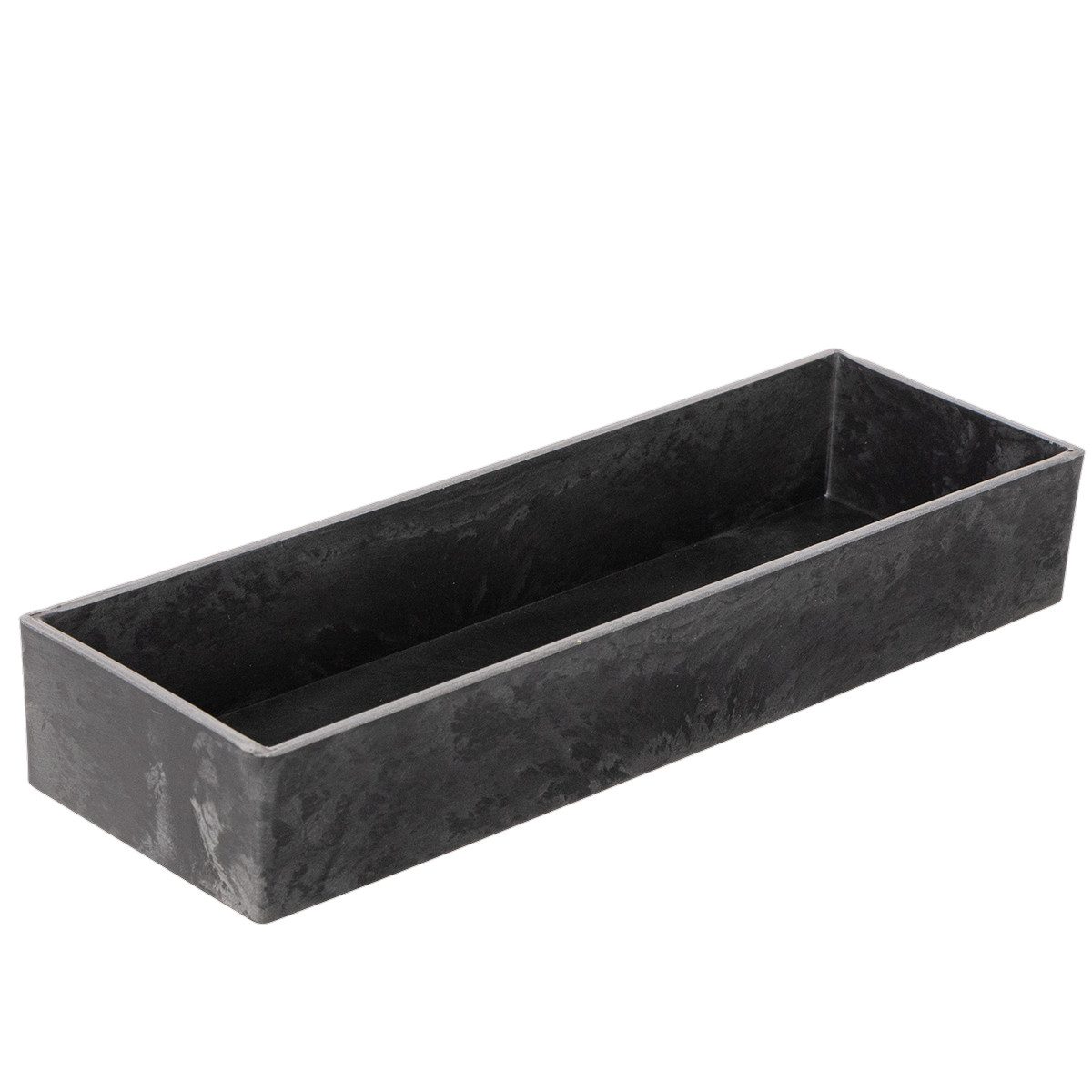 Florists Products Blumentopf Rechteckige Dekoschale Steinoptik für Tisch und Regal
