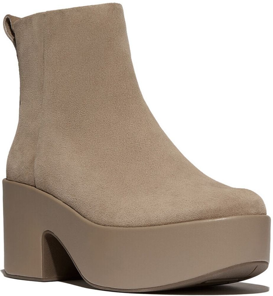Fitflop Platfforms Suede Heeled Ankle Boots Stiefel