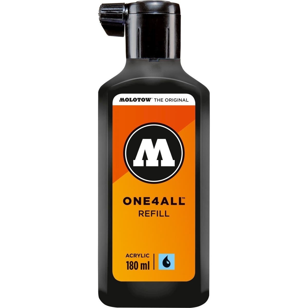 MOLOTOW Füllhalter Nachfülltinte One4All für Permanentmarker 180ml signalschwarz