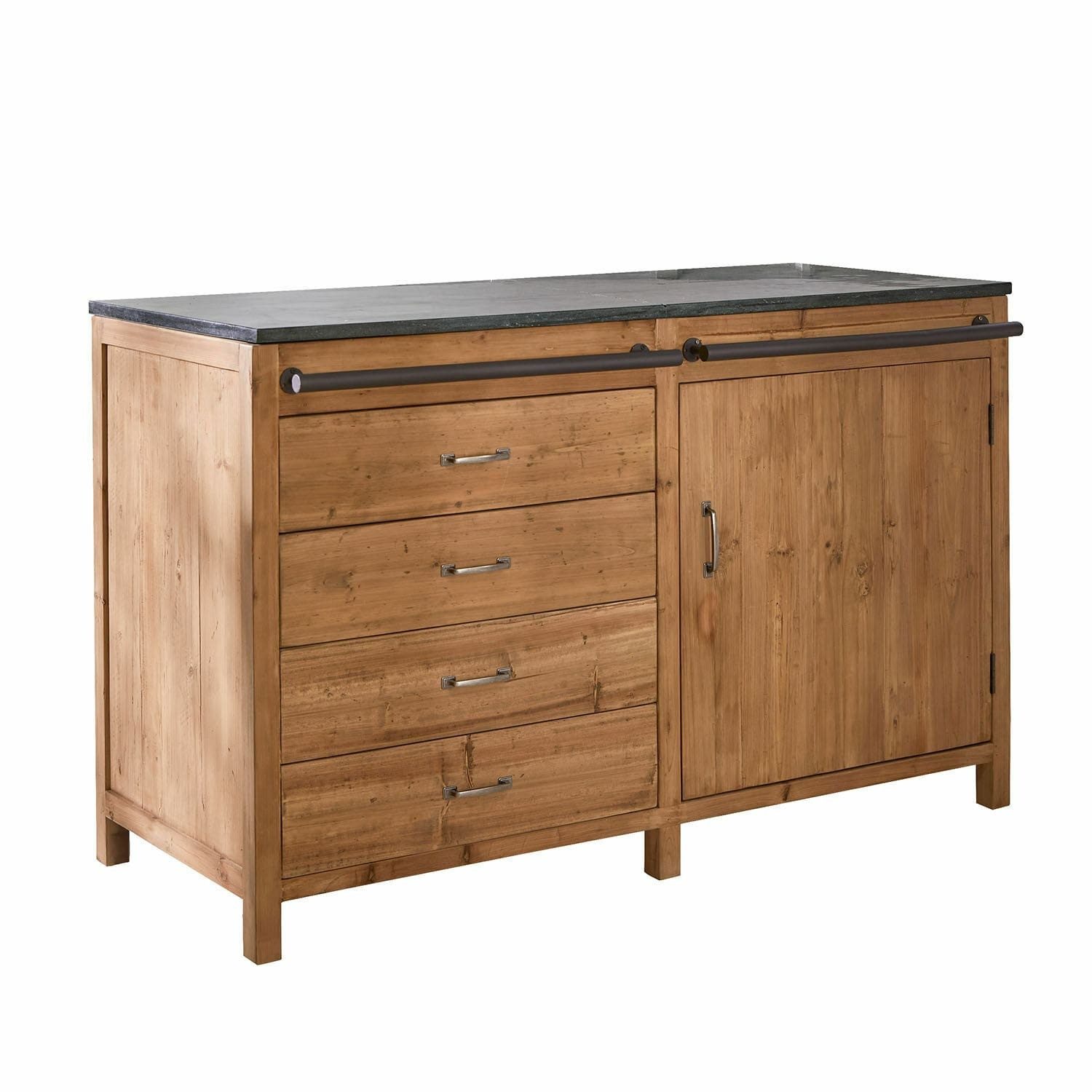 Mirabeau Küchenzeile Küchenschrank Sunnybrook braun/grau