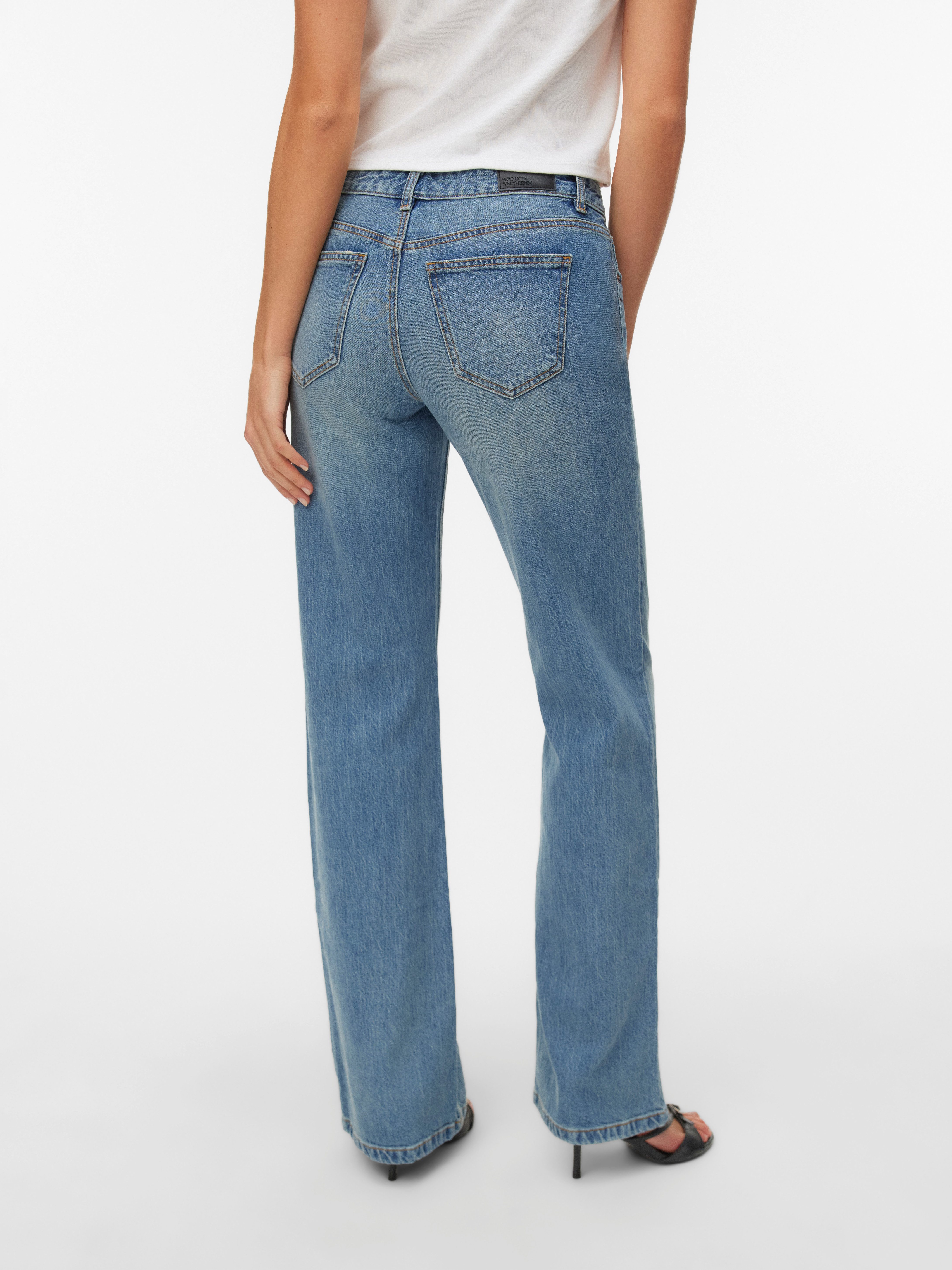 Vero Moda Bootcut-Jeans VMASTA LR BOOTCUT JEANS LI3176 NOOS Baumwollmischun günstig online kaufen