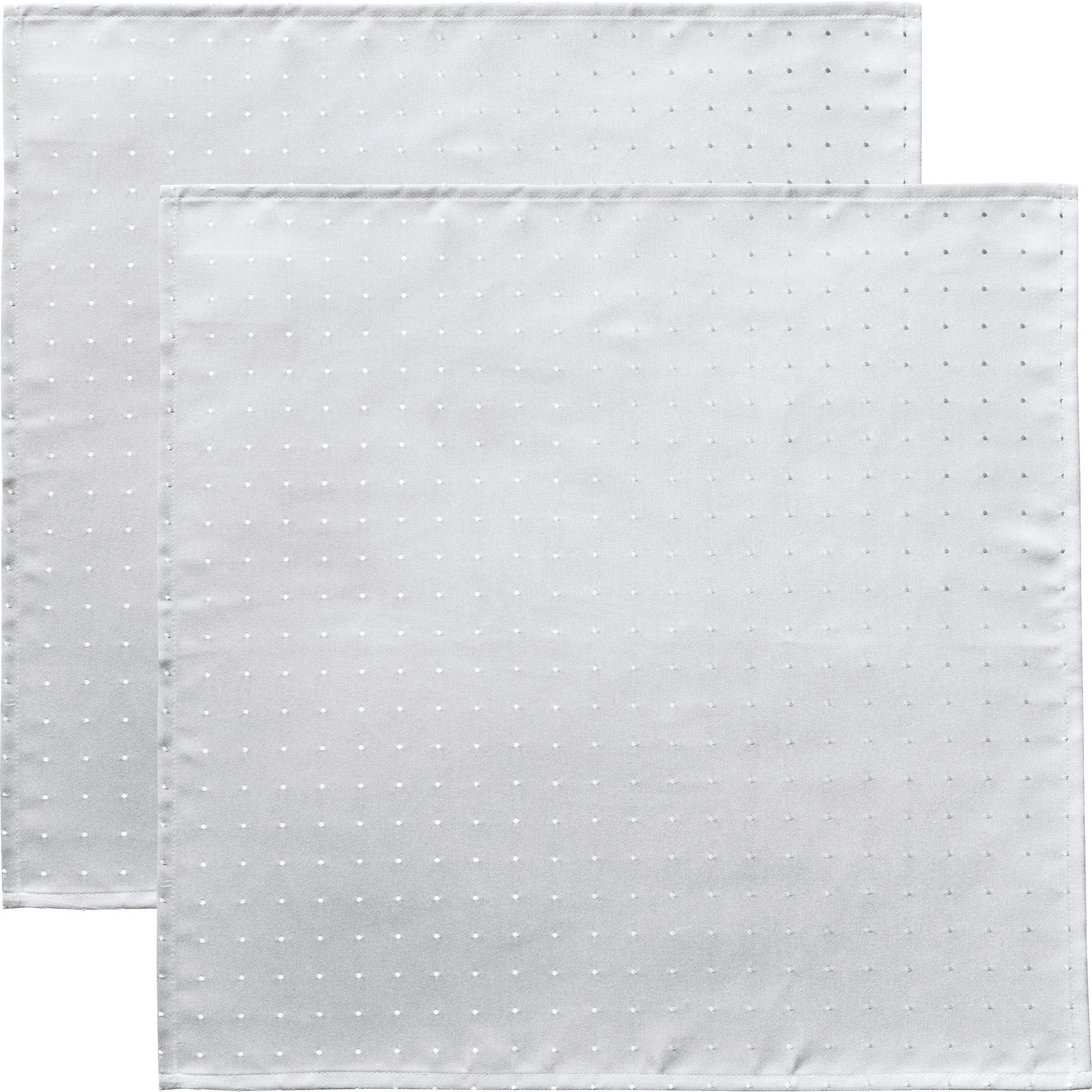 Curt Bauer Stoffserviette Serviette "Petito" 2er-Pack, fleckabweisend Uni: mit Punktedessin
