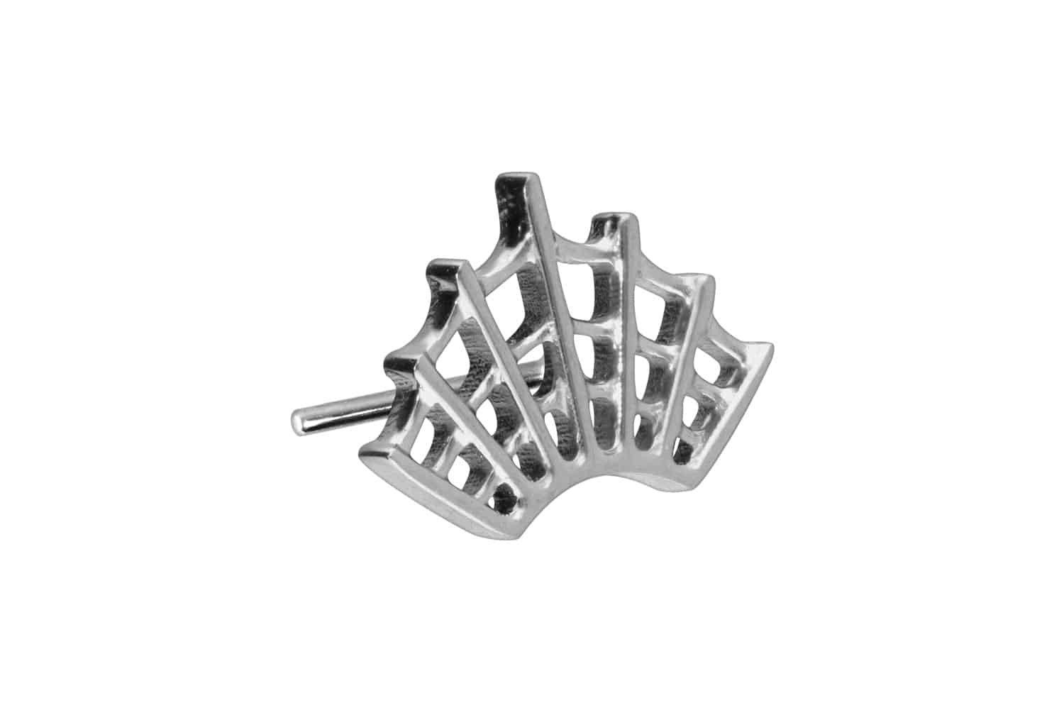 Piercing-Set Titan Aufsatz mit Push Pin SPINNENNETZ