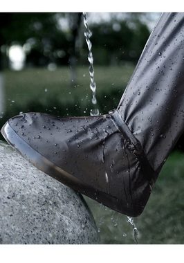 FIDDY Regenmantel Wasserdichte, rutschfeste Regenschuhüberzüge für Herren