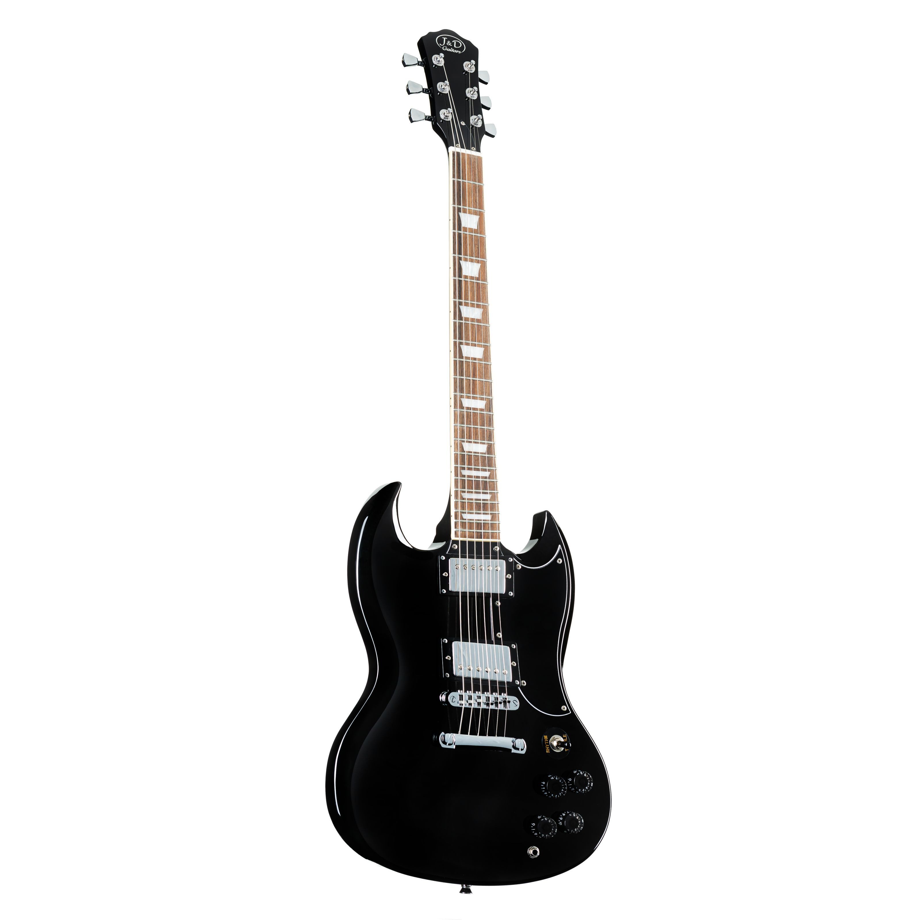 J & D E-Gitarre, E-Gitarren, Double Cut Modelle, GG1S II Black - Double Cut Modelle