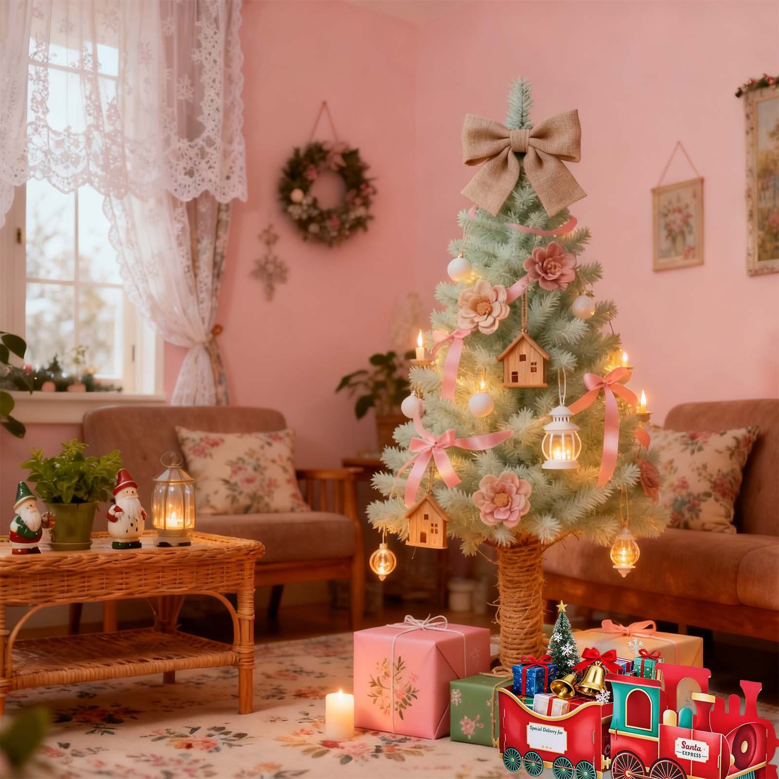 REDOM Weihnachtsfigur Weihnachtszug Deko Festliche Geschenkbox Christbaumsc günstig online kaufen