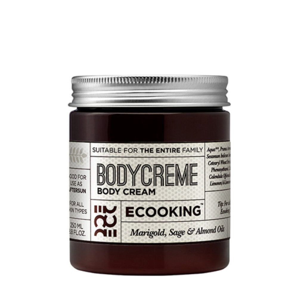 Ecooking Körperpflegemittel, BodyCreme, Mandelöl, feuchtigkeitsspendend, Körpercreme, 250 ml