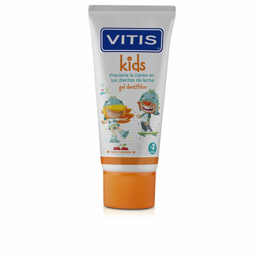 Vitis Zahnpasta KIDS Zahnpasta-Gel mit Fluorid #Kirsche 50 ml
